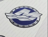 Mercury Racing 225XS Optimax DFI 2016-2017 Outboard Decal Kit